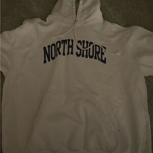 Brandy Melville White North Shore Hoodie